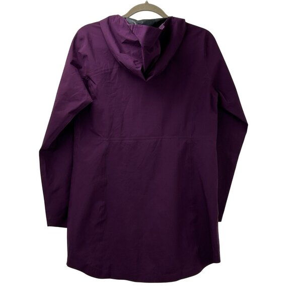 Eddie Bauer Women Small Dk Plum Weatheredge Stretch Waterproof Rain Parka Jacket - Picture 12 of 16